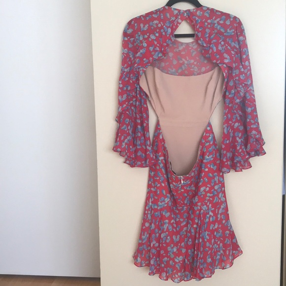 Abstract Floral Print Dress - Picture 2 of 6